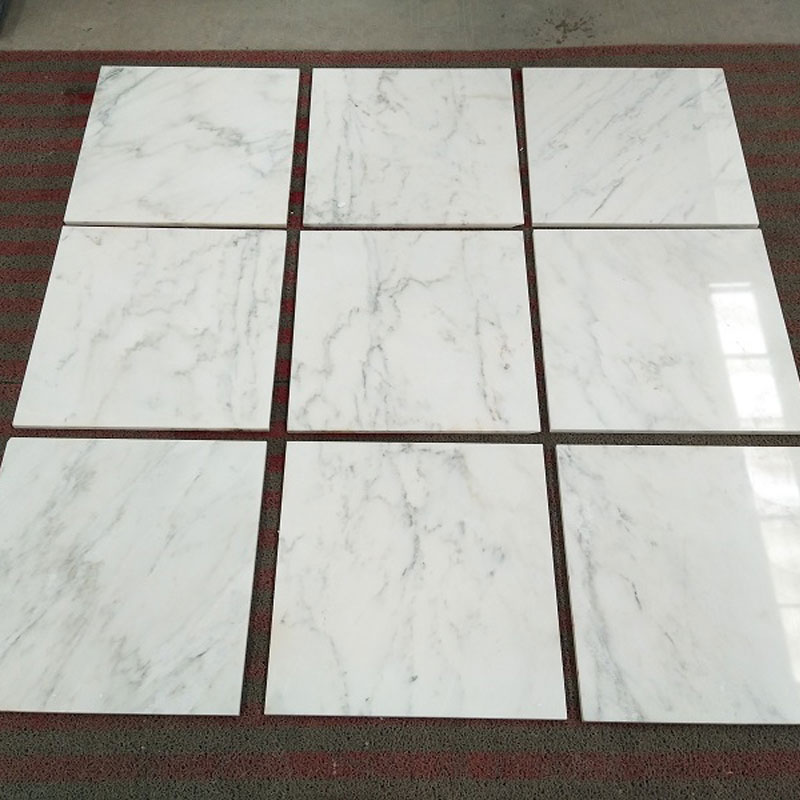 East White marble cut to size tiles