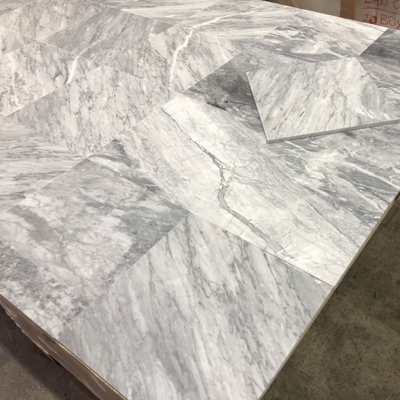 Bardiglio Carrara Marble honed tumbled