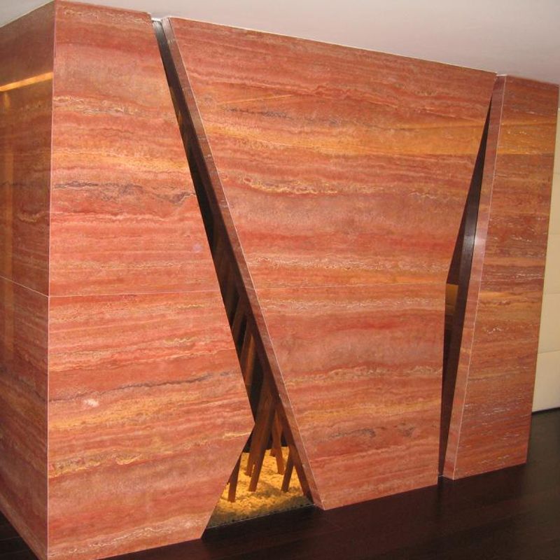 1 Iran Red Travertine slabs