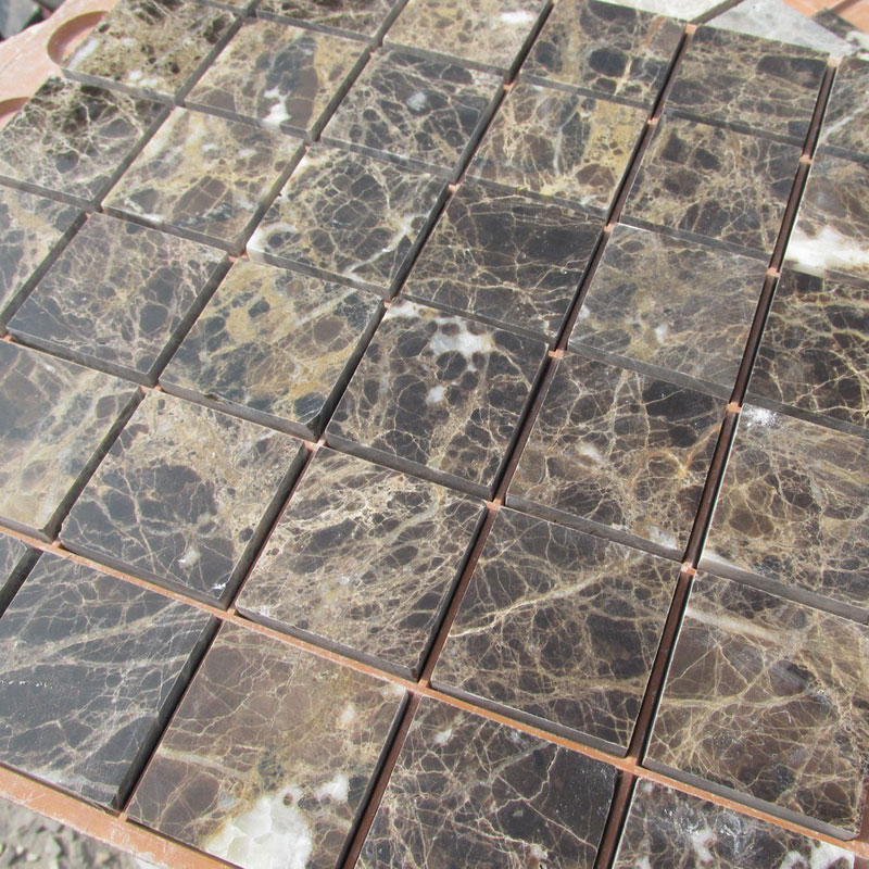 Bwm012 Emperador Dark Marble Mosaic Tiles China Granite Outlet