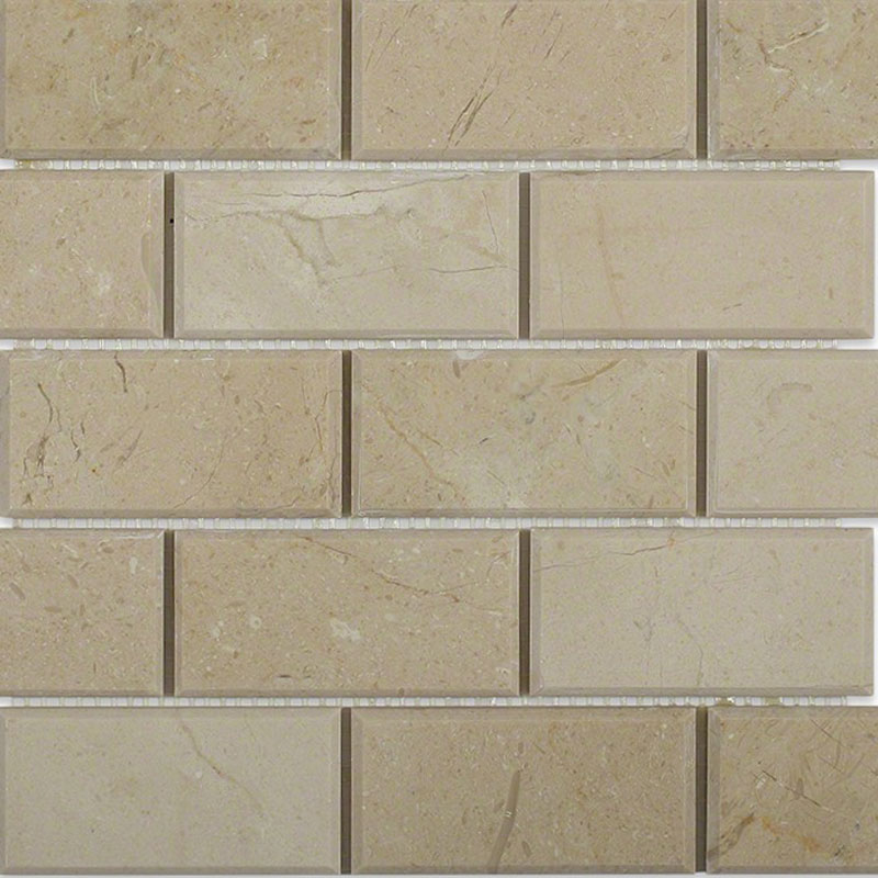 Chamfered Marble Mosaic Tiles