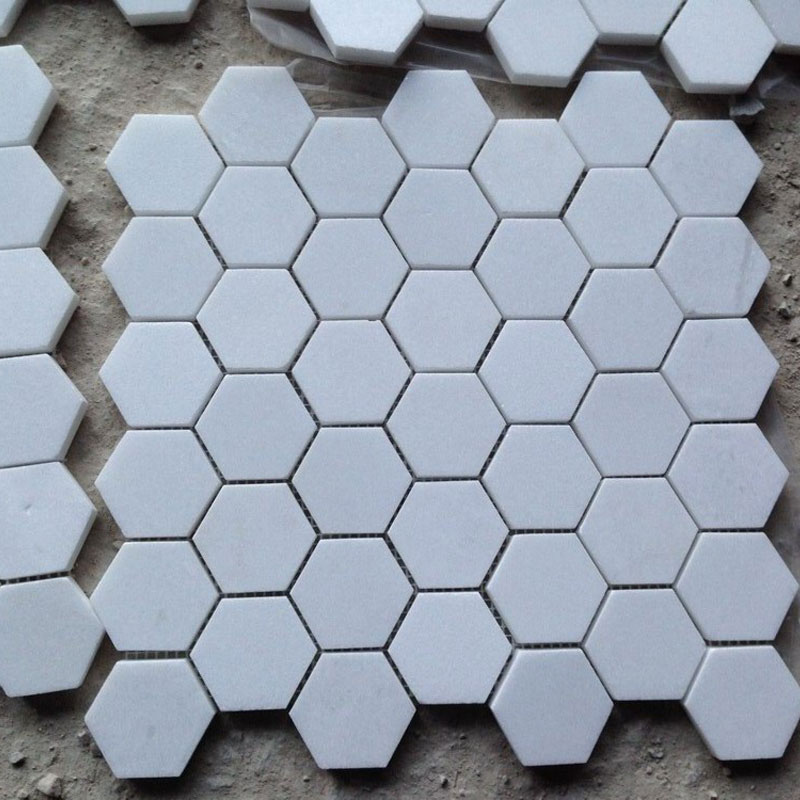 hexagonal mosaic tiles from China Bewell Stone factory