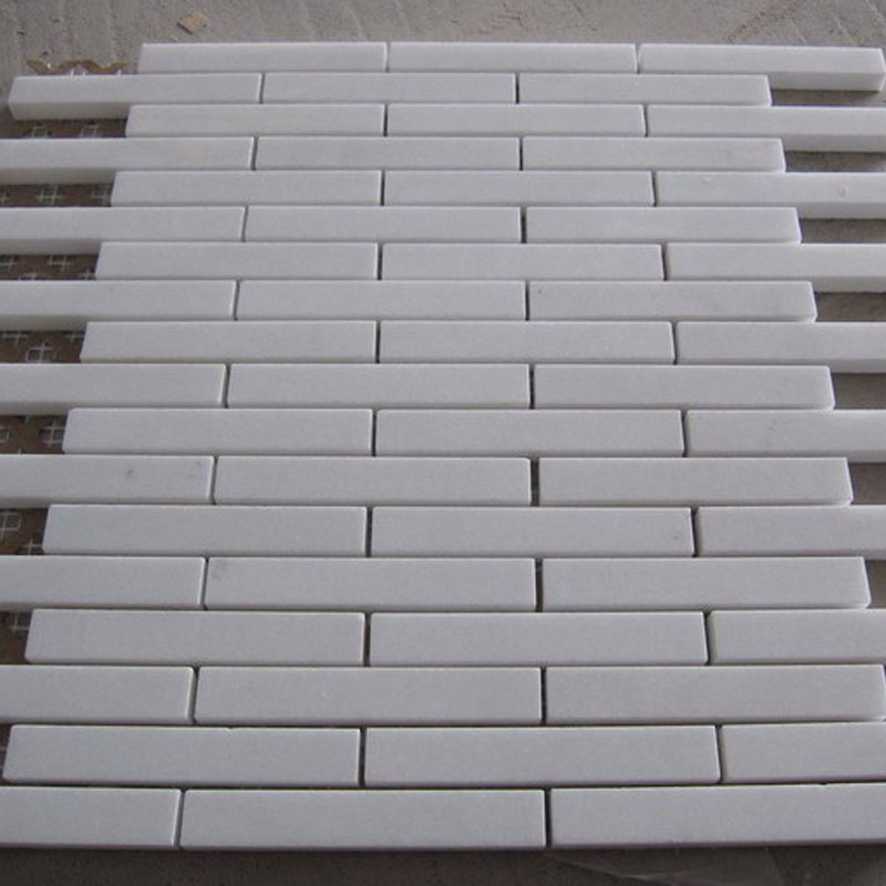 random strips brick mosaic tiles marble