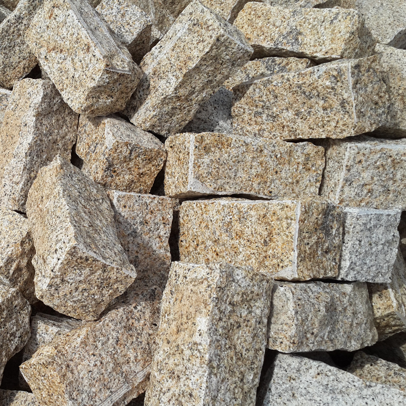 natural split g682 granite cobbles