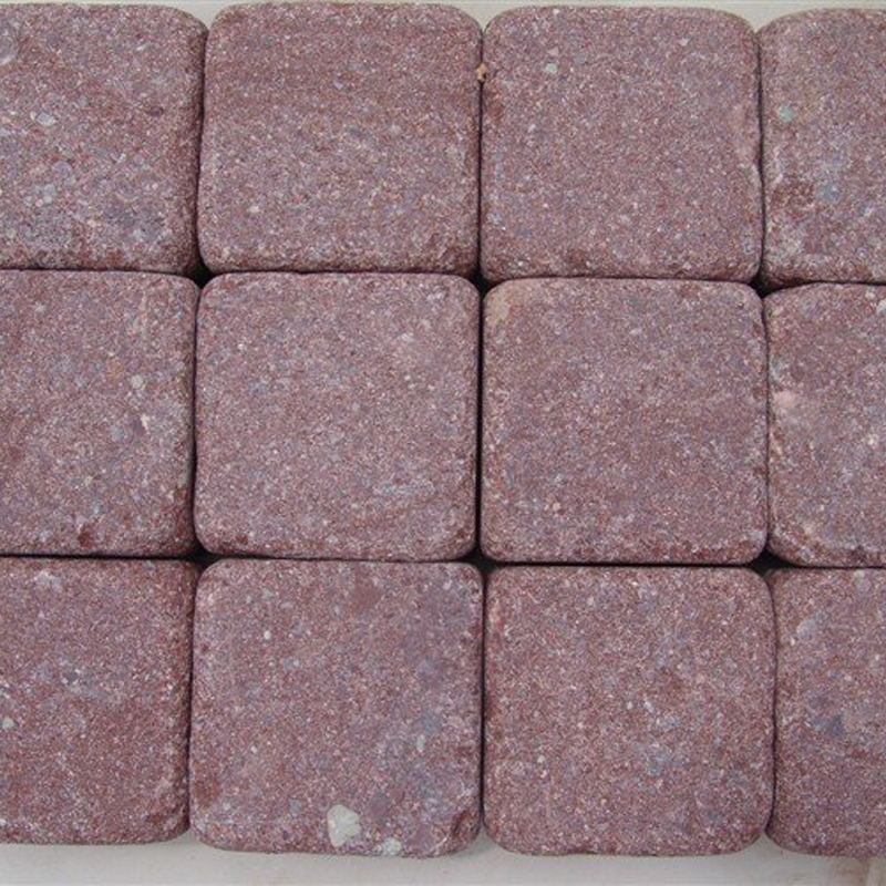 Red Porphyry Chinese stone cobbles
