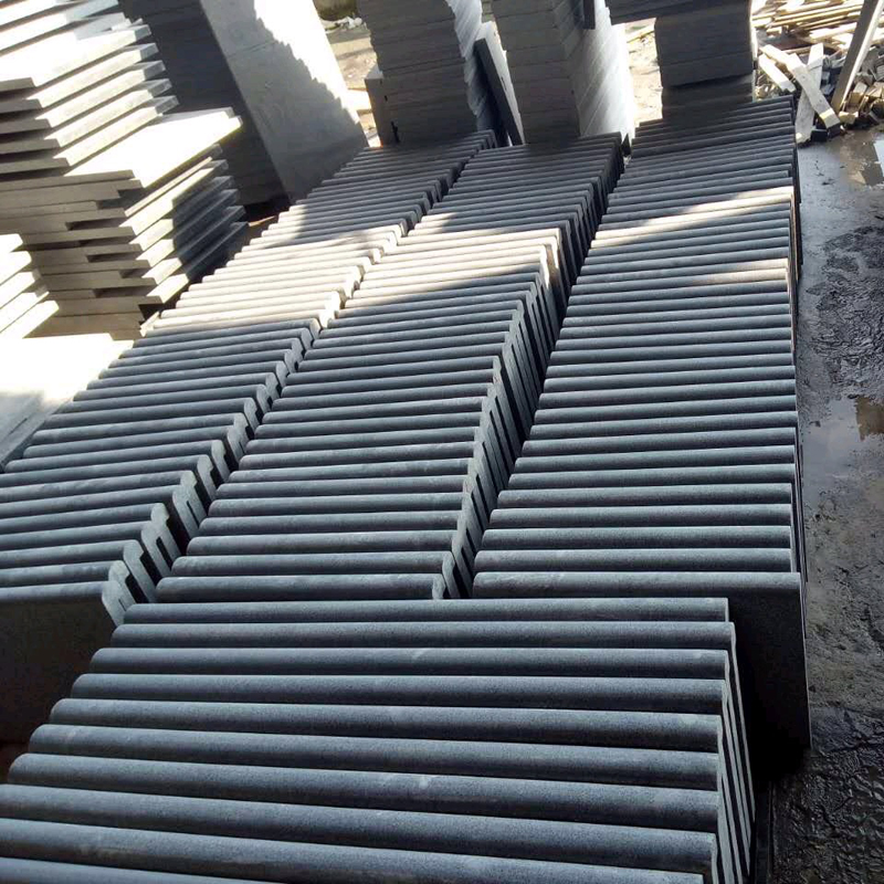 Raven Grey granite tile pool coping