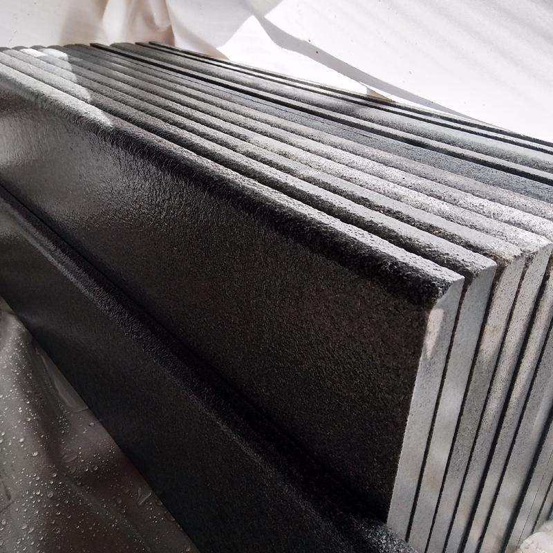 half round granite dark pool coping edge tile