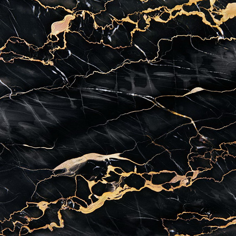 Portoro Nero black golden marble