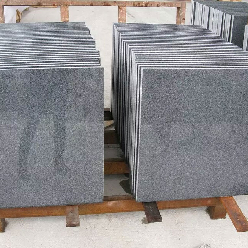 polished 24x24 China Nero Impala Granite