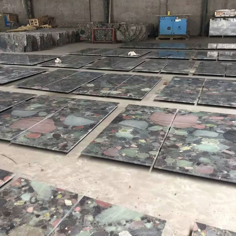 Pebble Green Granite tiles factory