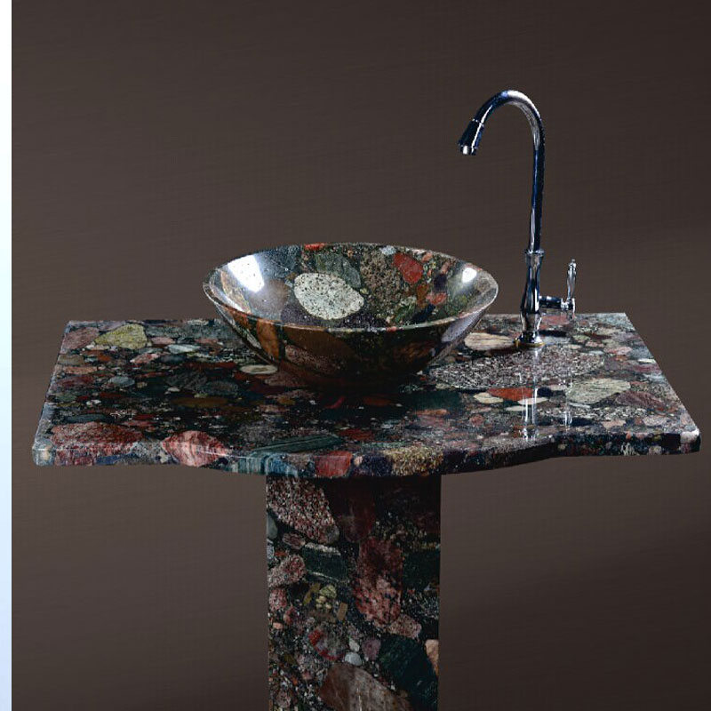 Marinace Green Granite sink pedestal