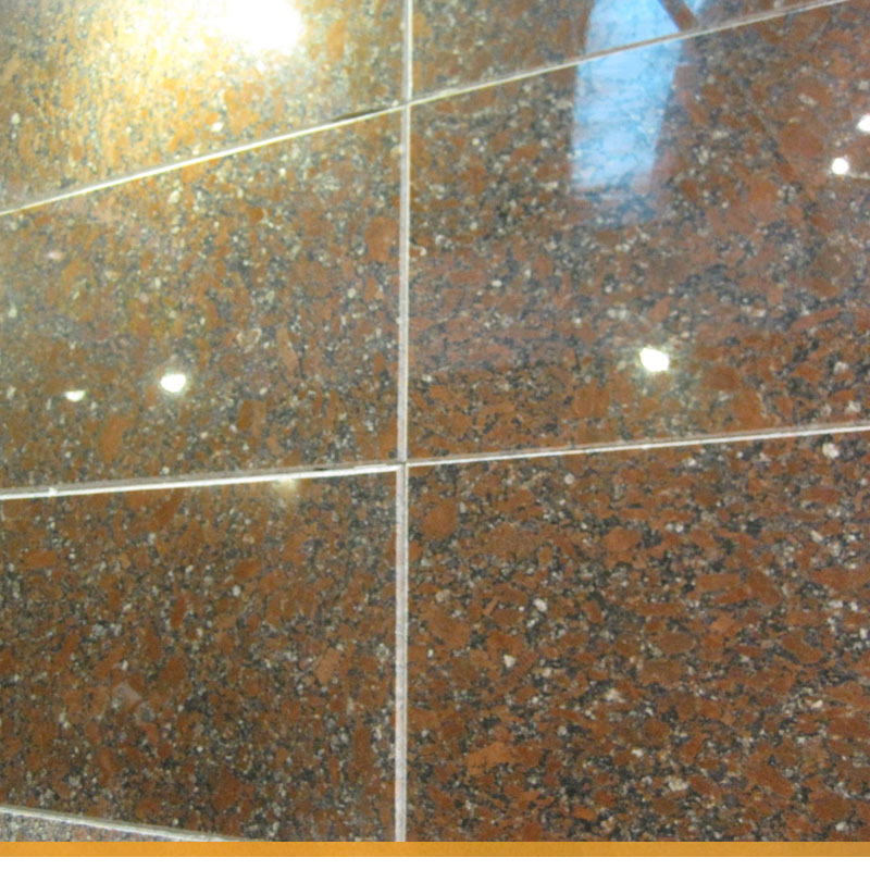 Red Santiago Granite wall tile polished