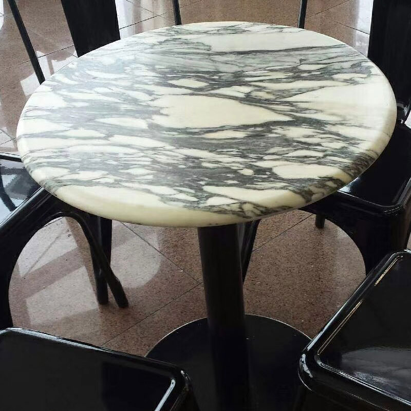 Arabescato Marble round table tops