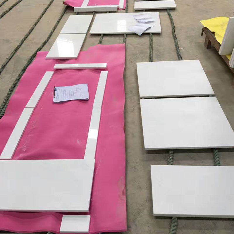 Pure White Marble floor tiles