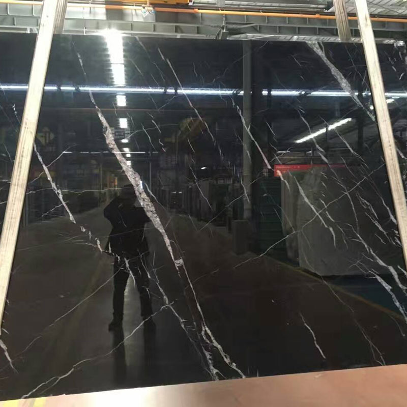 Black Markina Marble slabs