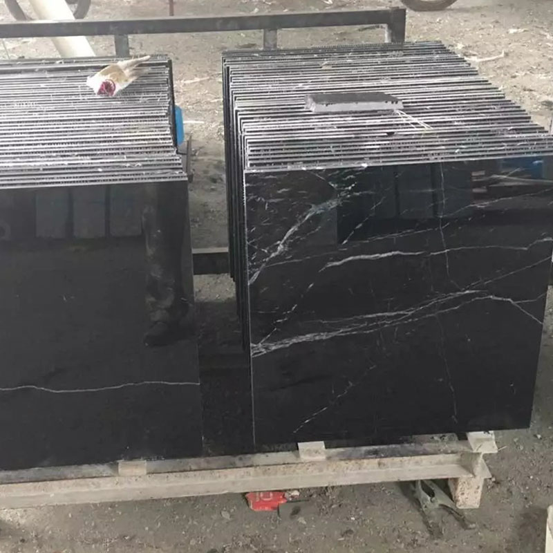 Black Marquinia Marble tiles 24 inch x24 inch