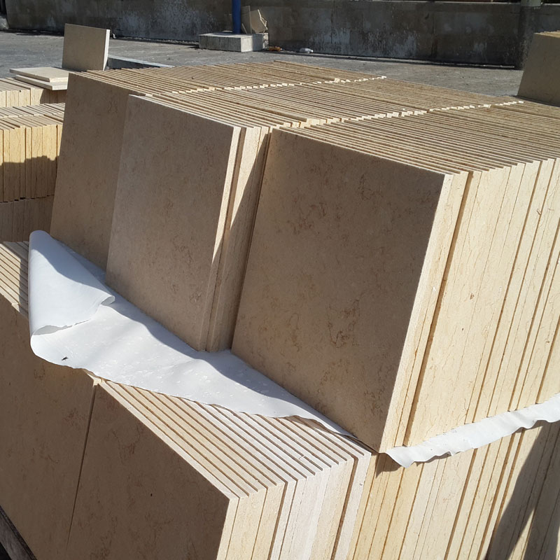 creamy beige marble tiles pavers