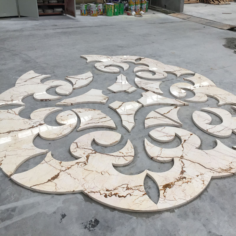 Sofitel Beige Marble waterjet tiles