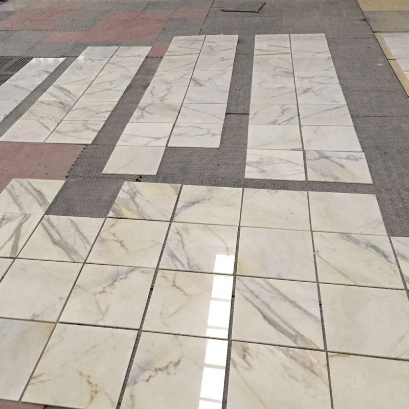 Calacatta Gold Vein Marble tiles 12x12