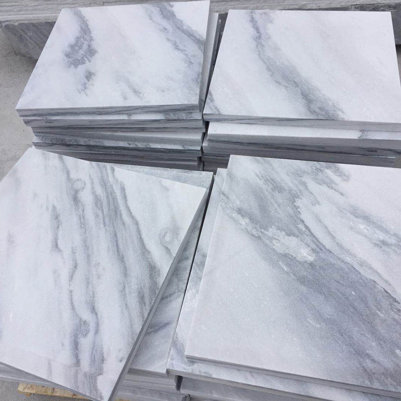 cloudy gray marble sandblasted