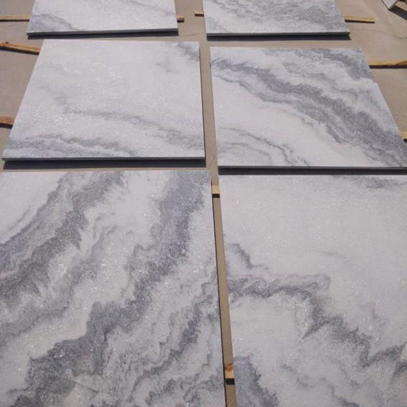 water vein grey white marble tiles