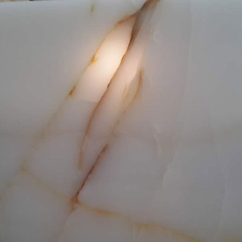 backlit white onyx tiles