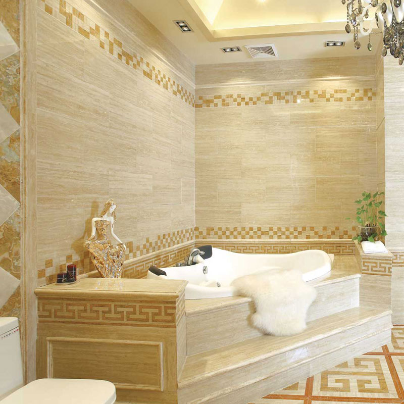 beige travertine tiles for bathroom