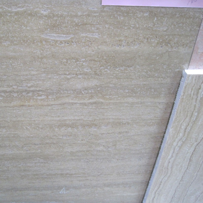 lighter beige travertine stone