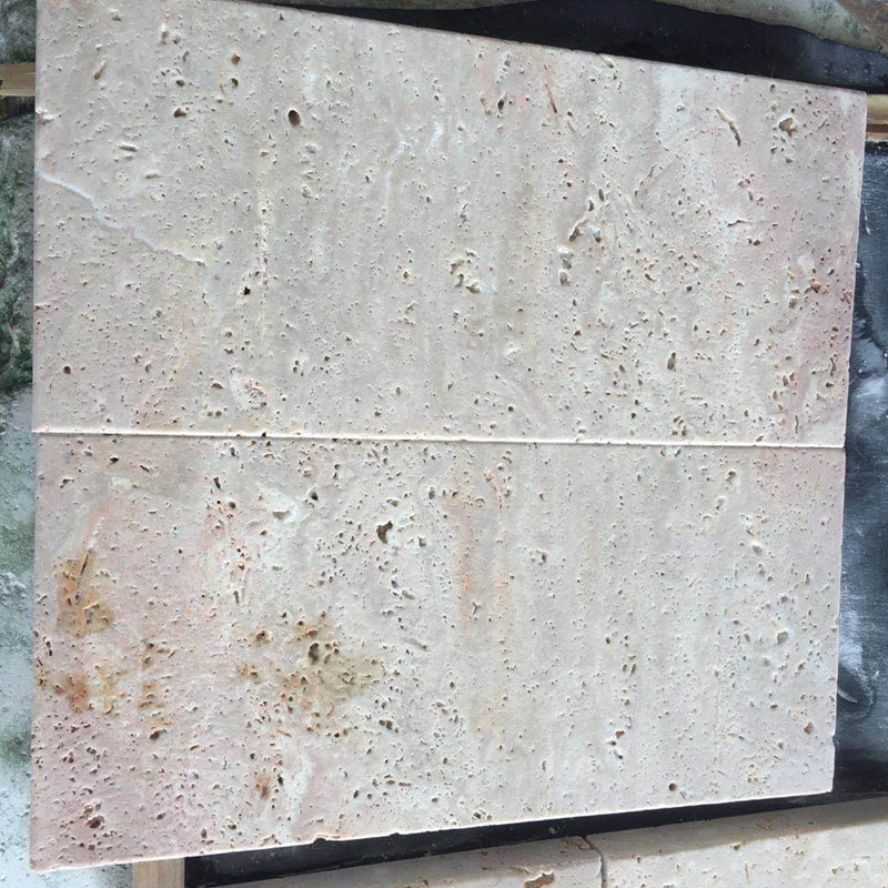 China coffee travertine pavers for garden deck