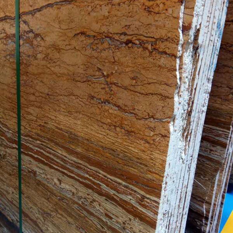 8 Golden Walnut Travertine slabs