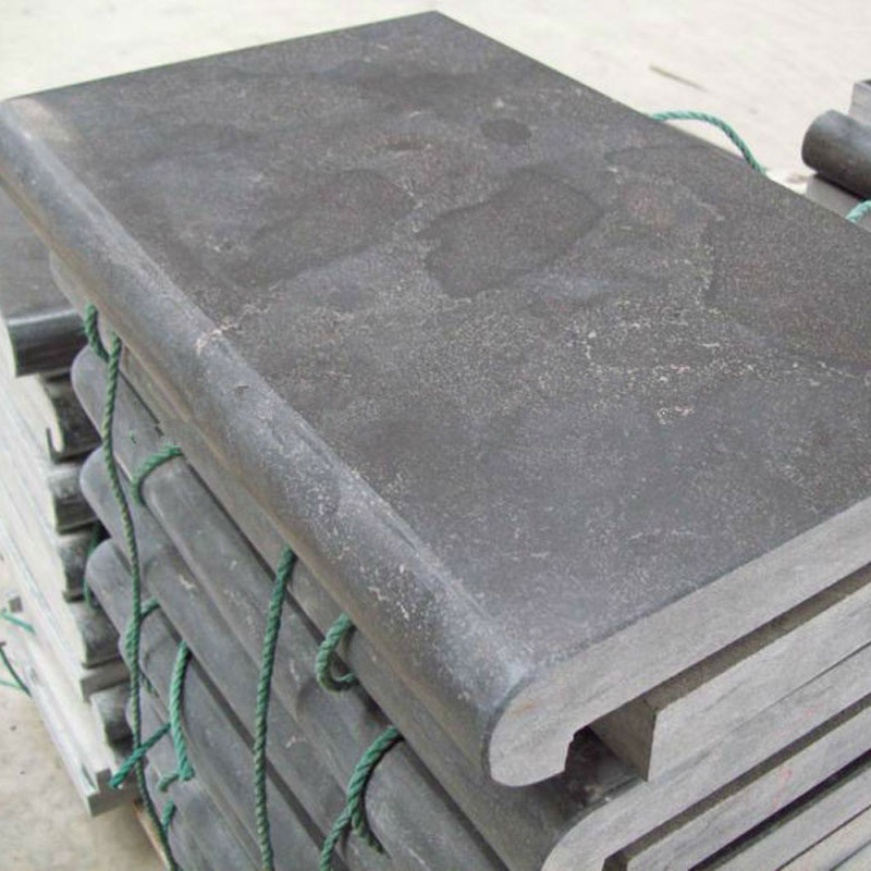 China Blue Limestone bullnose pool coping tiles