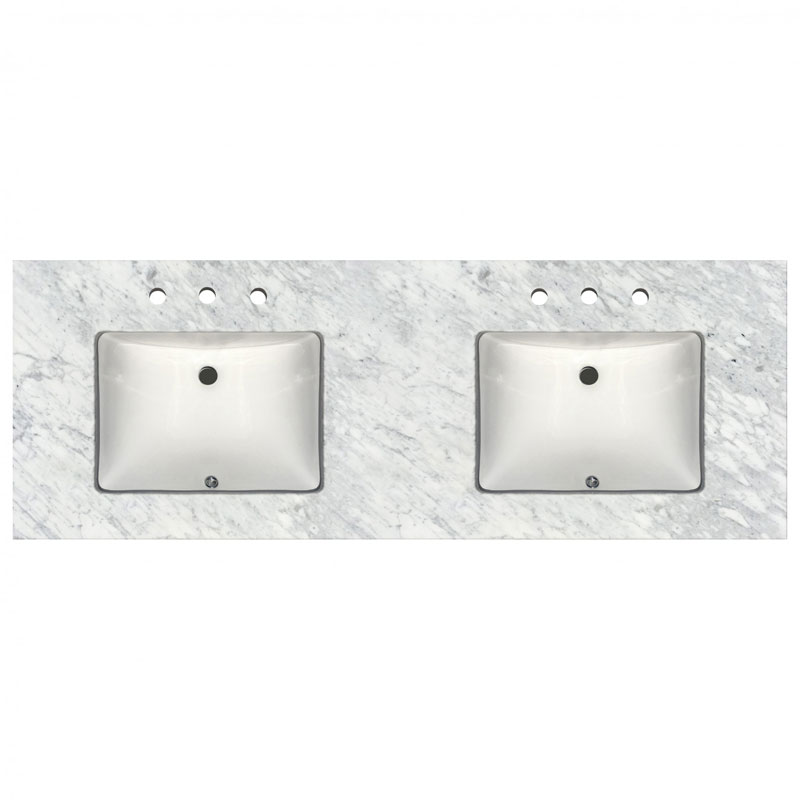 double sinks marble vanity