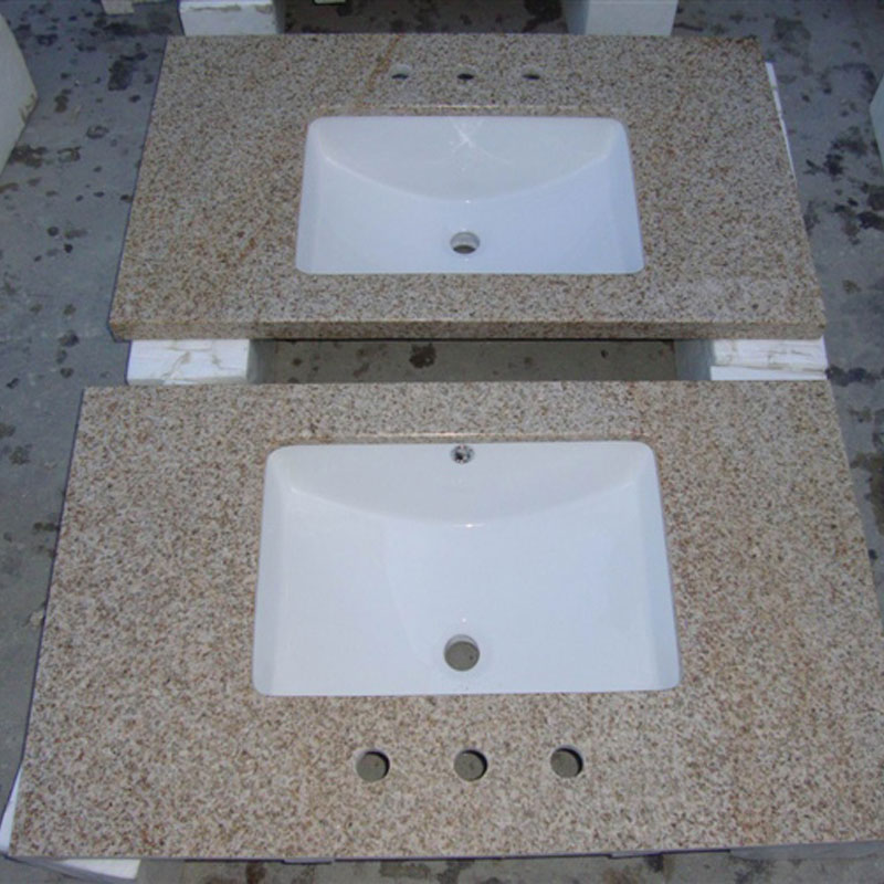 Desert Gold granite bath tops