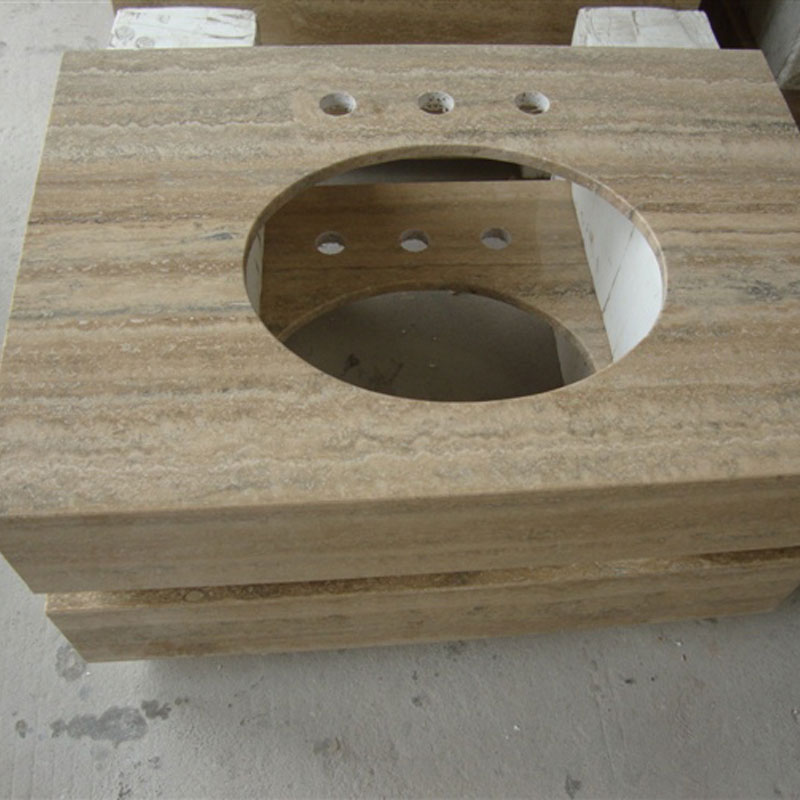 cream beige travertine tops