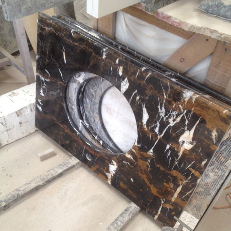 Nero Portoro Marble Vanity Tops