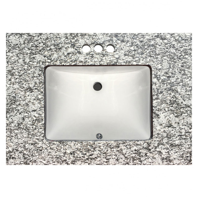 Spray White Granite Vanity Top