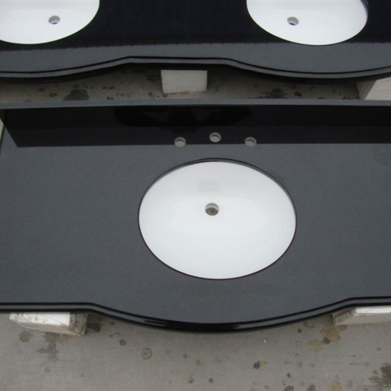 Hebei Black Granite OG edge vanity tops