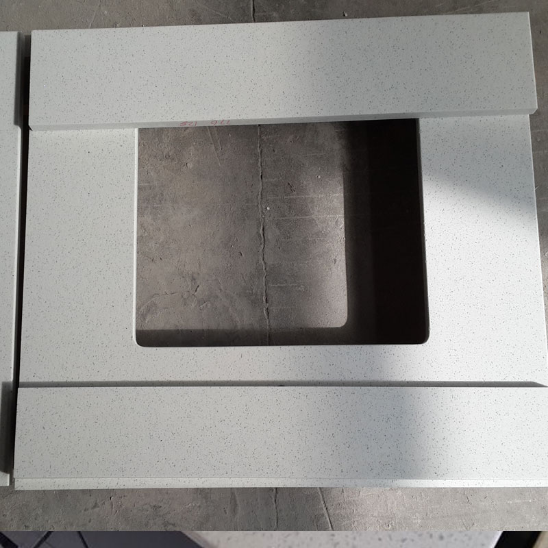 Crystal White Quartz Vanity Top