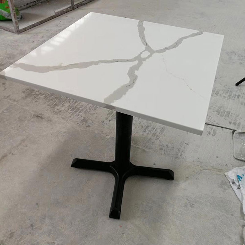 calacatta stone quartz table tops