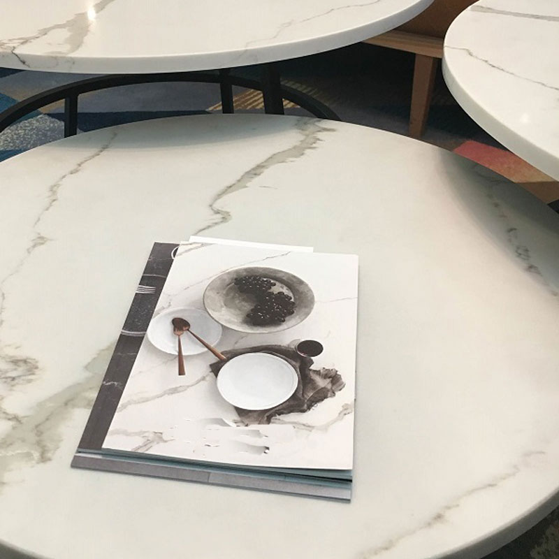 man made quartz round table tops