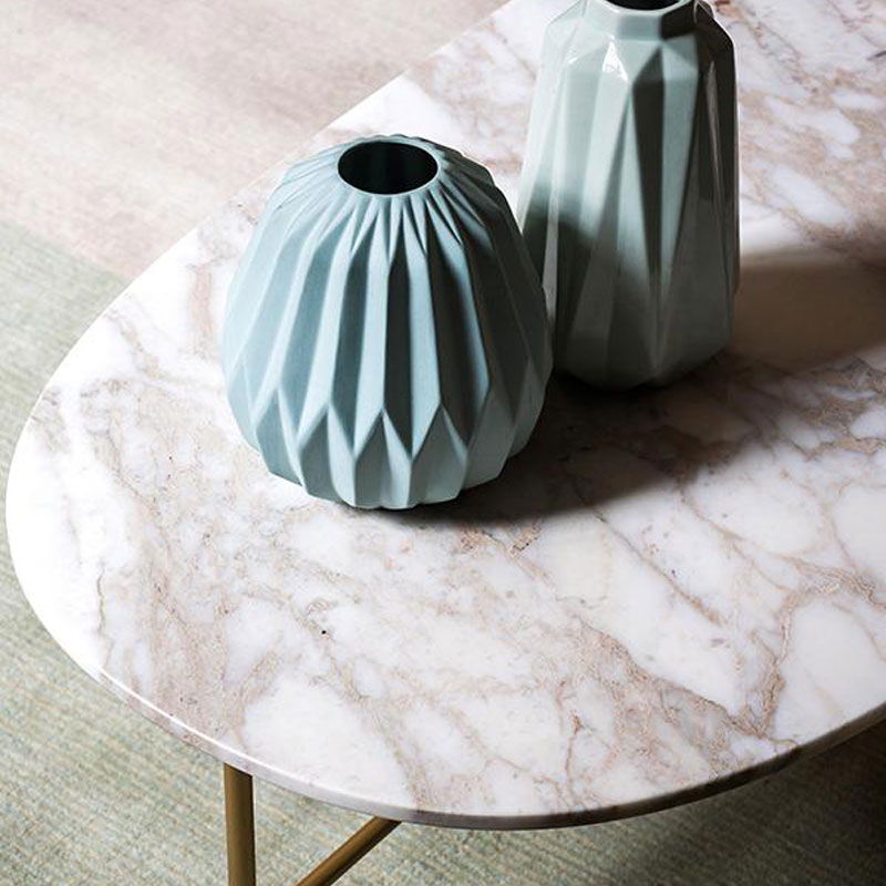 polished marble table tops oval shape
