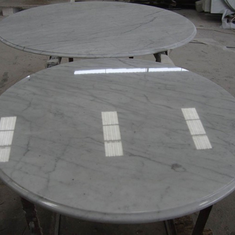 Modern Rectangle White Marble Coffee Table Stainless Steel Base