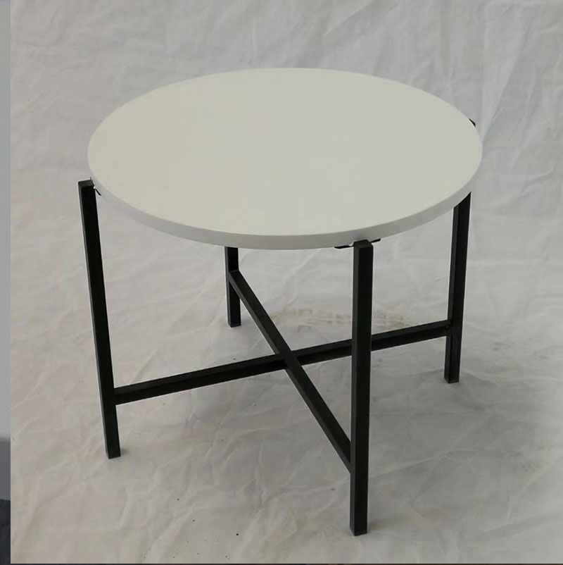 Round Marble Top Accent Table