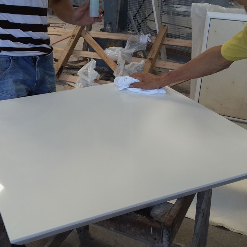 Modern Rectangle White Marble Coffee Table Stainless Steel Base