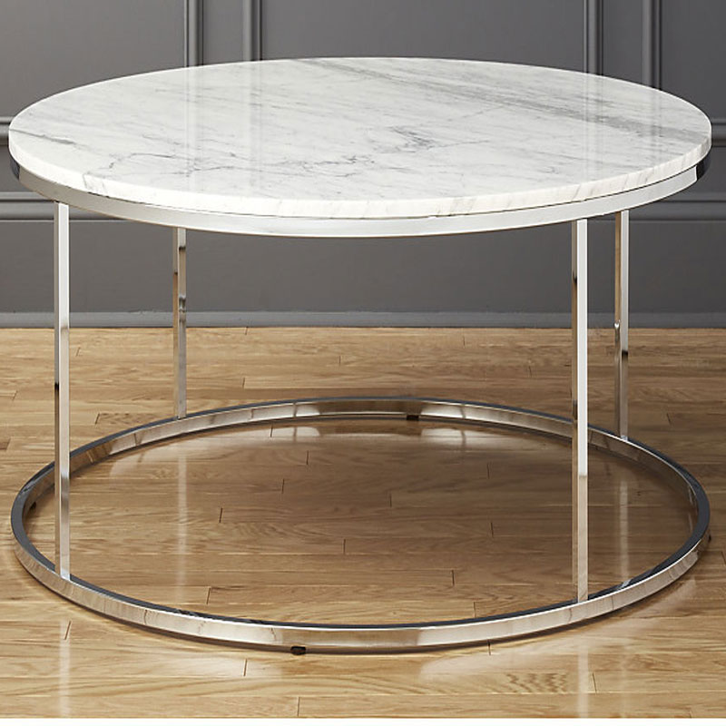 Dramas White Marble round tabletops