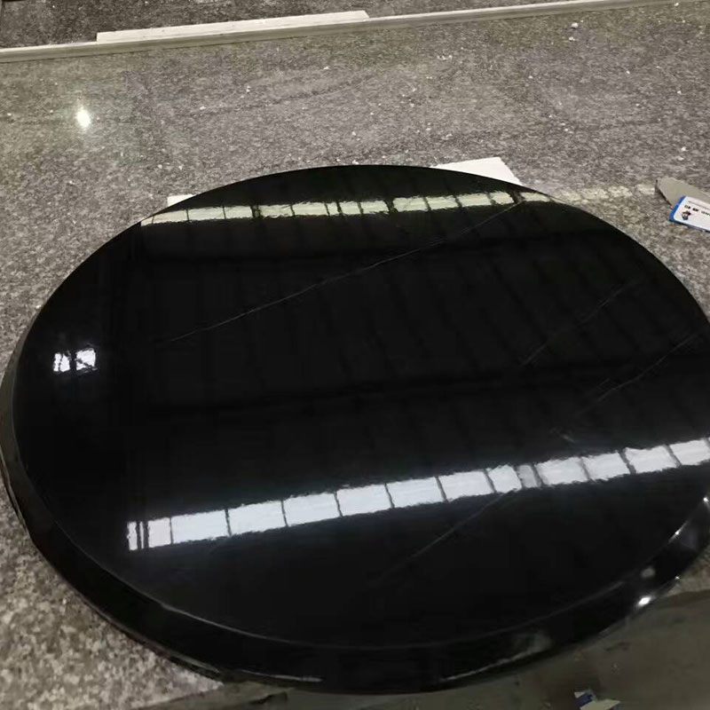 Chinese cheap black marble table tops