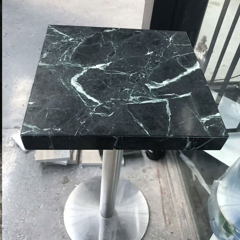 Negro Marquina Marble top with steel base