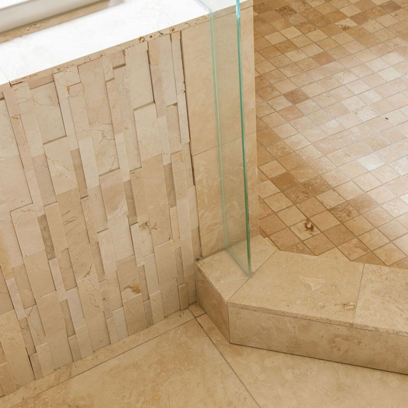 bathroom travertine mosaic tiles