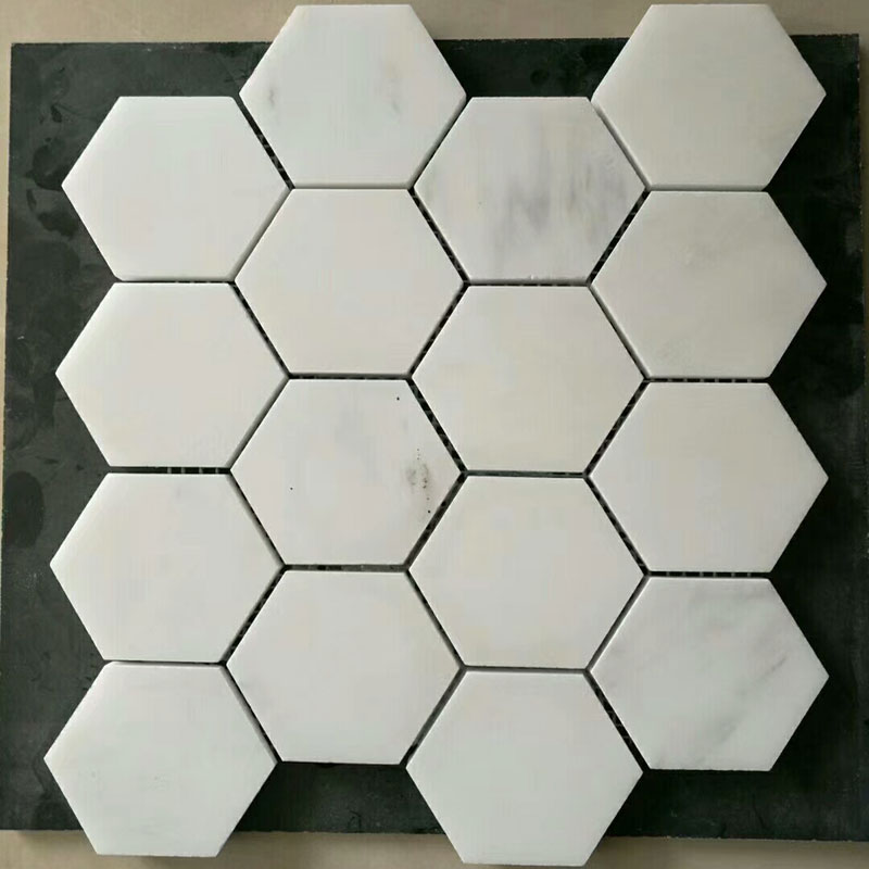 China dongfang white marble tile hexagonal