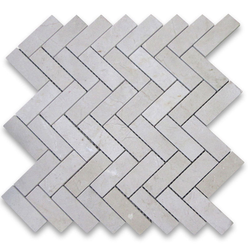 beige marble herringbone tiles